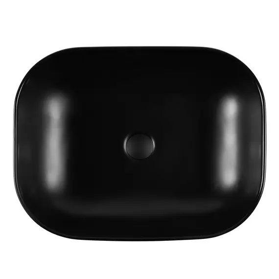 РАКОВИНА НАКЛАДНАЯ ПРЯМОУГОЛЬНАЯ BOND S61-508 50*40*14,5СМ ЧЕРНАЯ
