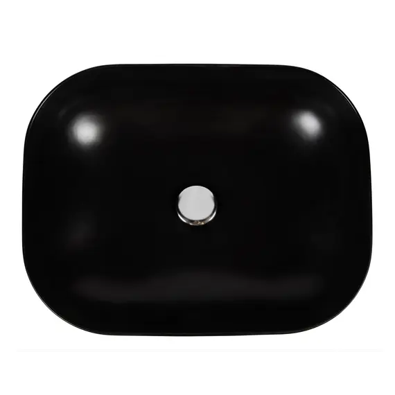 РАКОВИНА НАКЛАДНАЯ ПРЯМОУГОЛЬНАЯ BOND S61-508 50*40*14,5СМ ЧЕРНАЯ