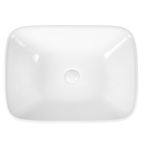 РАКОВИНА НАКЛАДНАЯ ПРЯМОУГОЛЬНАЯ BOND S63-500 50*38*16СМ БЕЛАЯ