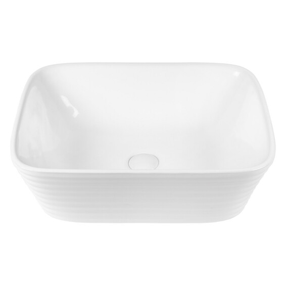 РАКОВИНА НАКЛАДНАЯ ПРЯМОУГОЛЬНАЯ BOND S63-500 50*38*16СМ БЕЛАЯ