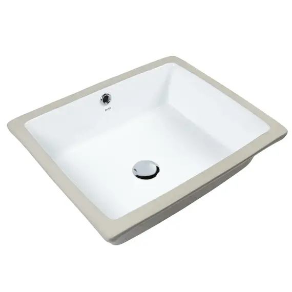 РАКОВИНА ВСТРАИВАЕМАЯ ПОД СТОЛЕШНИЦУ BOND S99-500 50,5*40*18,5СМ ПРЯМОУГОЛЬНАЯ БЕЛАЯ С ПЕРЕЛИВОМ