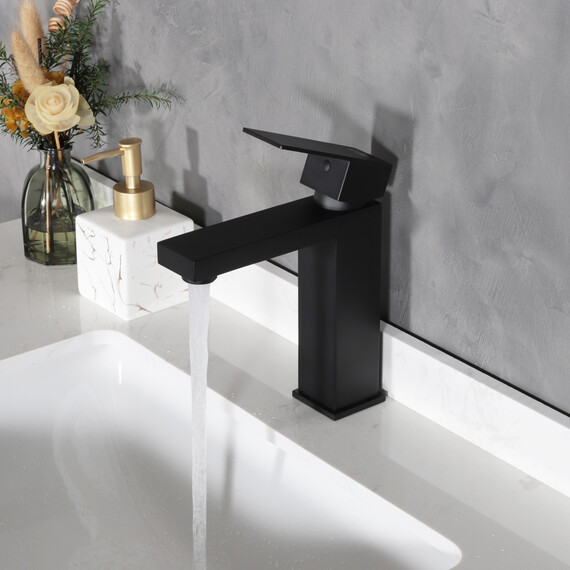 СМЕСИТЕЛЬ ДЛЯ РАКОВИНЫ GID ANCHEL SS979-BM-K SS979BMK ЧЕРНЫЙ МАТОВЫЙ