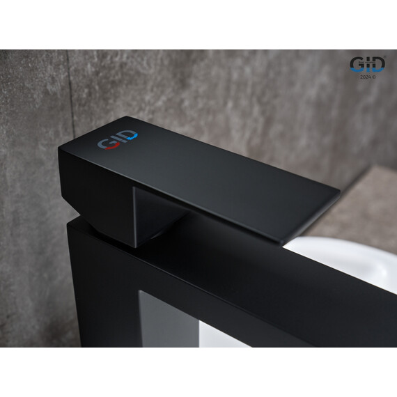 СМЕСИТЕЛЬ ДЛЯ РАКОВИНЫ GID ANCHEL SS979-BM-K SS979BMK ЧЕРНЫЙ МАТОВЫЙ