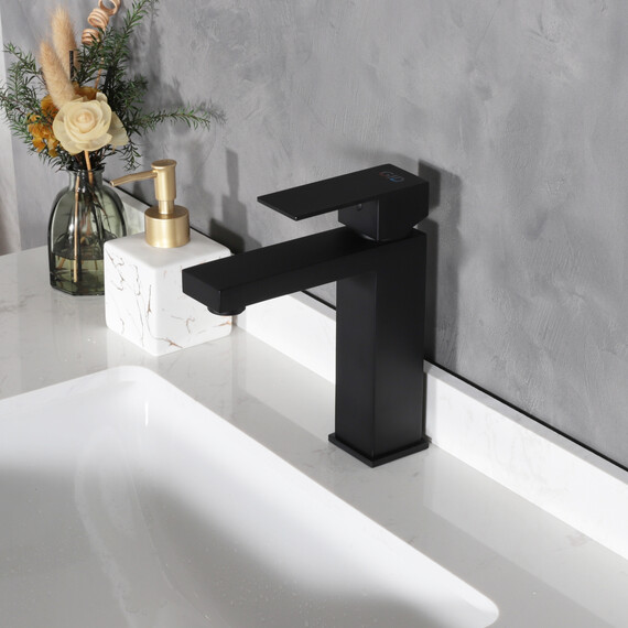 СМЕСИТЕЛЬ ДЛЯ РАКОВИНЫ GID ANCHEL SS979-BM-K SS979BMK ЧЕРНЫЙ МАТОВЫЙ