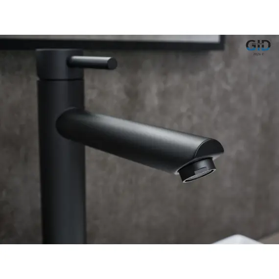 СМЕСИТЕЛЬ ВЫСОКИЙ ДЛЯ РАКОВИНЫ GID BERLIN SS080-BM-D SS080BMD ЧЕРНЫЙ МАТОВЫЙ