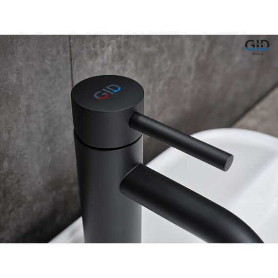 СМЕСИТЕЛЬ ДЛЯ РАКОВИНЫ GID INGA SS096-BM-K SS096BMK ЧЕРНЫЙ МАТОВЫЙ