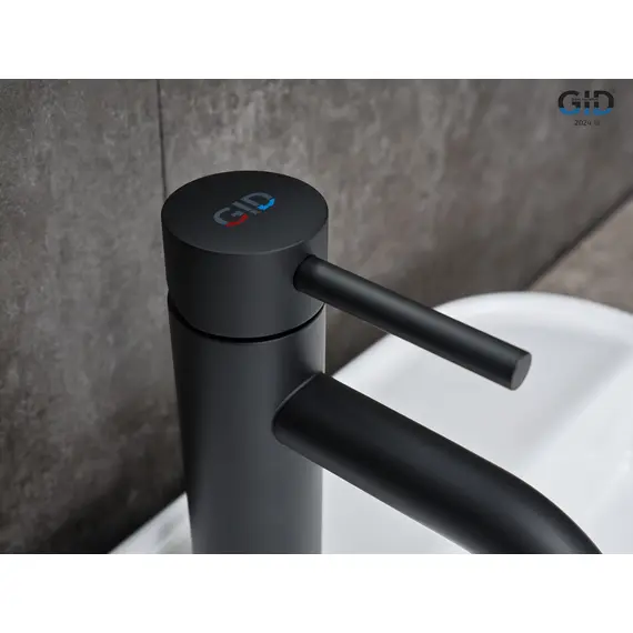 СМЕСИТЕЛЬ ДЛЯ РАКОВИНЫ GID INGA SS096-BM-K SS096BMK ЧЕРНЫЙ МАТОВЫЙ