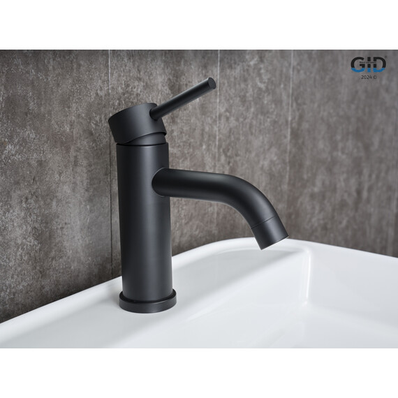 СМЕСИТЕЛЬ ДЛЯ РАКОВИНЫ GID INGA SS096-BM-K SS096BMK ЧЕРНЫЙ МАТОВЫЙ