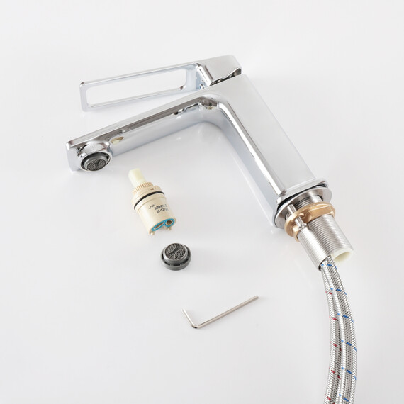 СМЕСИТЕЛЬ ДЛЯ РАКОВИНЫ GID NIAGARA L057-CH-K L057CHK ХРОМ