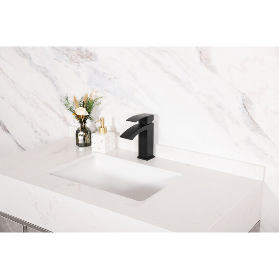 СМЕСИТЕЛЬ ДЛЯ РАКОВИНЫ GID VICTORIA L120-BM-K L120BMK ЧЕРНЫЙ МАТОВЫЙ