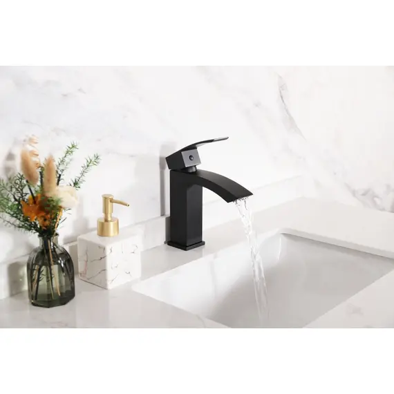 СМЕСИТЕЛЬ ДЛЯ РАКОВИНЫ GID VICTORIA L120-BM-K L120BMK ЧЕРНЫЙ МАТОВЫЙ