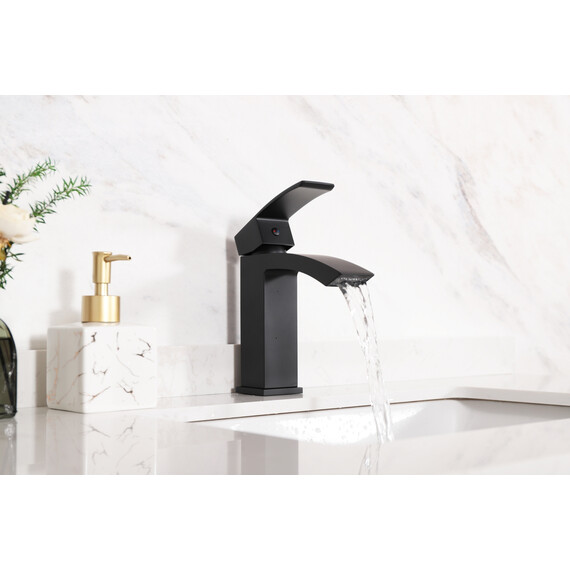 СМЕСИТЕЛЬ ДЛЯ РАКОВИНЫ GID VICTORIA L120-BM-K L120BMK ЧЕРНЫЙ МАТОВЫЙ