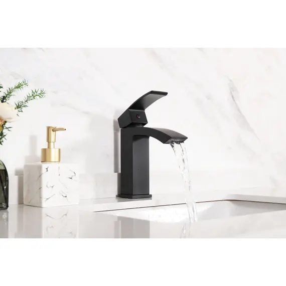 СМЕСИТЕЛЬ ДЛЯ РАКОВИНЫ GID VICTORIA L120-BM-K L120BMK ЧЕРНЫЙ МАТОВЫЙ