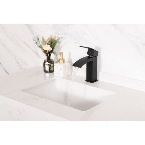 СМЕСИТЕЛЬ ДЛЯ РАКОВИНЫ GID VICTORIA L120-BM-K L120BMK ЧЕРНЫЙ МАТОВЫЙ