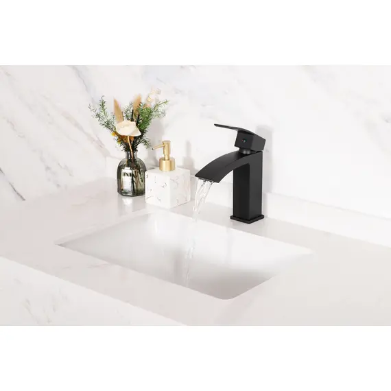 СМЕСИТЕЛЬ ДЛЯ РАКОВИНЫ GID VICTORIA L120-BM-K L120BMK ЧЕРНЫЙ МАТОВЫЙ