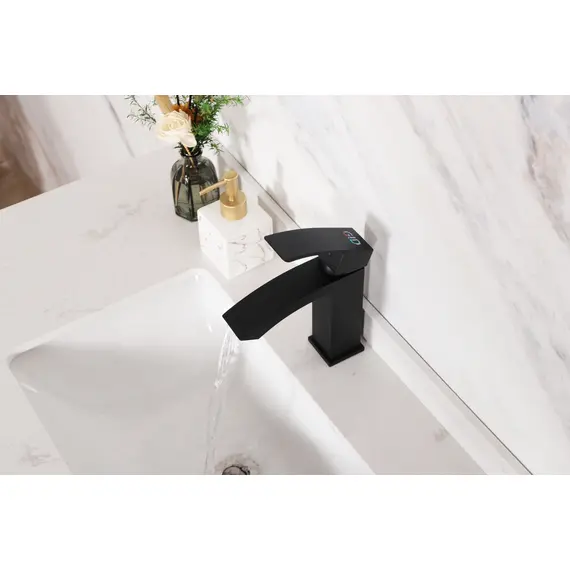 СМЕСИТЕЛЬ ДЛЯ РАКОВИНЫ GID VICTORIA L120-BM-K L120BMK ЧЕРНЫЙ МАТОВЫЙ