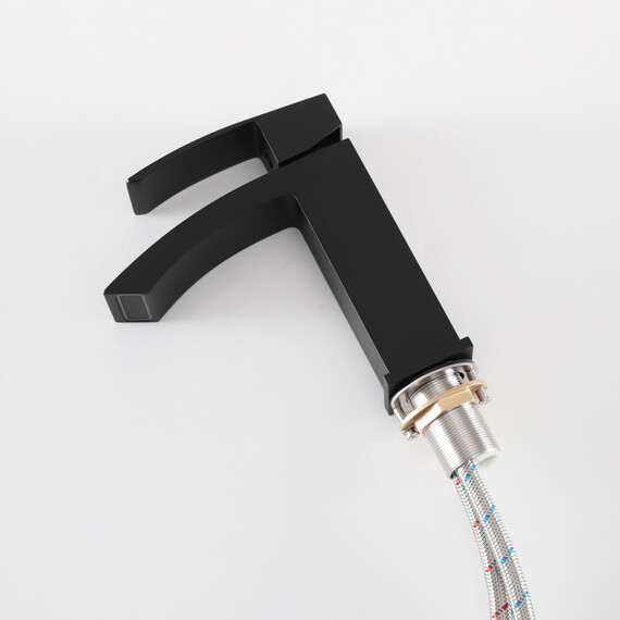 СМЕСИТЕЛЬ ДЛЯ РАКОВИНЫ GID VICTORIA L120-BM-K L120BMK ЧЕРНЫЙ МАТОВЫЙ