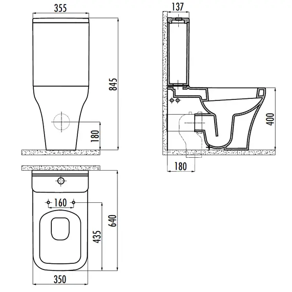 CREAVIT LIDYA УНИТАЗ НАПОЛЬНЫЙ