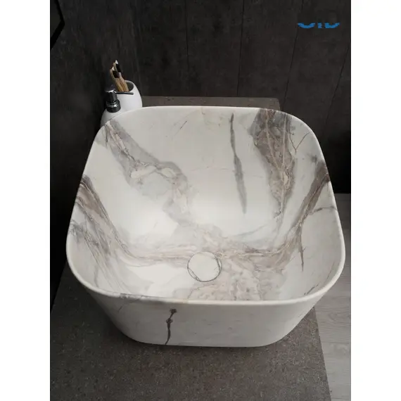 РАКОВИНА GID MNC9301 54480 НАКЛАДНАЯ ПОД КАМЕНЬ МАТОВЫЙ 36X36X25.5