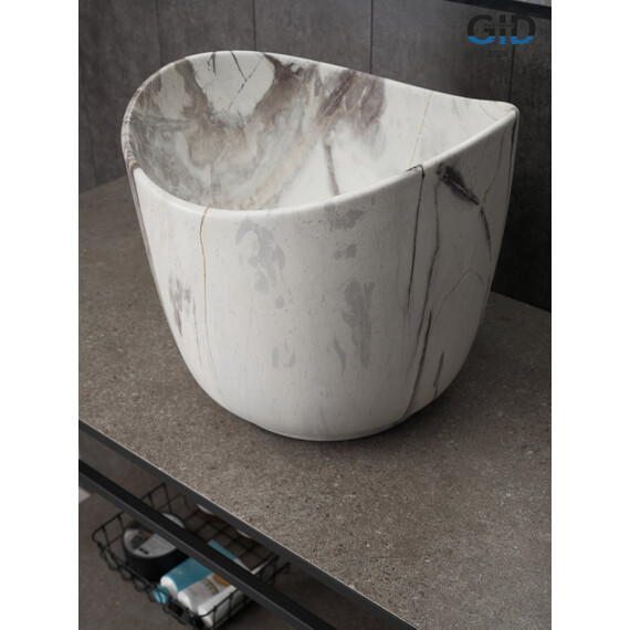 РАКОВИНА GID MNC9303 54479 НАКЛАДНАЯ ПОД КАМЕНЬ МАТОВАЯ 36X36X32