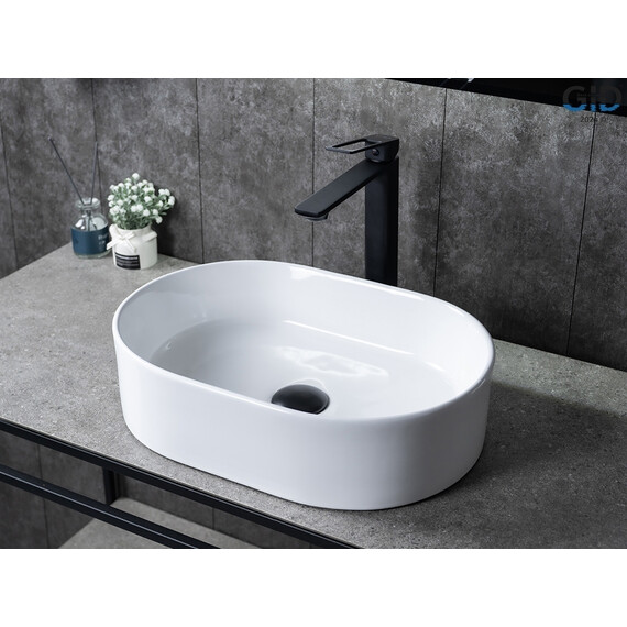 РАКОВИНА GID N1330 51239 НАКЛАДНАЯ БЕЛАЯ 46.5X32X12