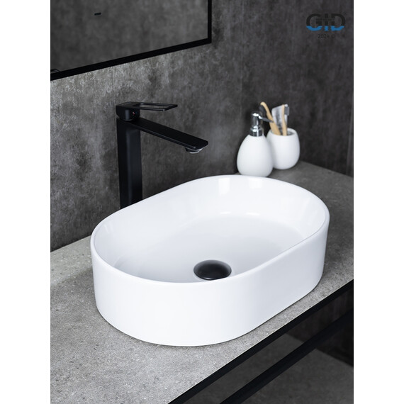 РАКОВИНА GID N1330 51239 НАКЛАДНАЯ БЕЛАЯ 46.5X32X12