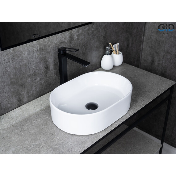 РАКОВИНА GID N1330 51239 НАКЛАДНАЯ БЕЛАЯ 46.5X32X12