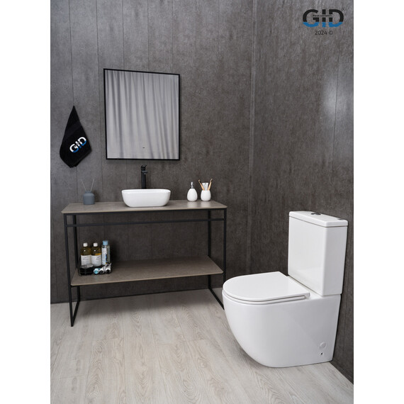 РАКОВИНА GID N1334 51237 НАКЛАДНАЯ БЕЛАЯ 36X25X11.5