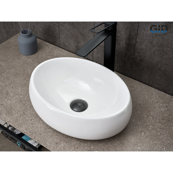 РАКОВИНА GID N9030DS 51235 НАКЛАДНАЯ БЕЛАЯ 40X30X13.5