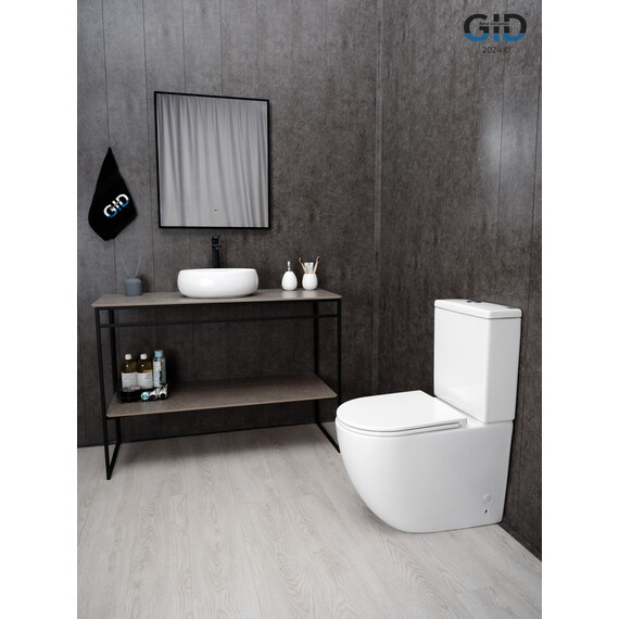 РАКОВИНА GID N9030DS 51235 НАКЛАДНАЯ БЕЛАЯ 40X30X13.5