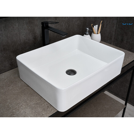 РАКОВИНА GID N9104 51236 НАКЛАДНАЯ БЕЛАЯ 52X41X13.5