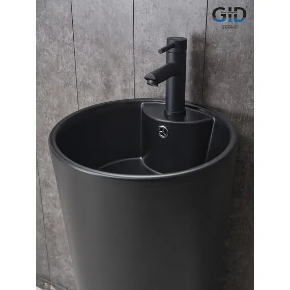 РАКОВИНА GID NB131BM 81120 НАКЛАДНАЯ ЧЕРНАЯ МАТОВАЯ 40X40X84