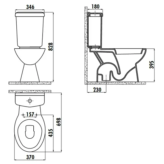 CREAVIT PITTA УНИТАЗ PA310.00100