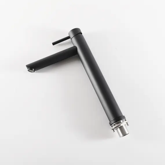 СМЕСИТЕЛЬ ВЫСОКИЙ ДЛЯ РАКОВИНЫ GID BERLIN SS080-BM-D SS080BMD ЧЕРНЫЙ МАТОВЫЙ