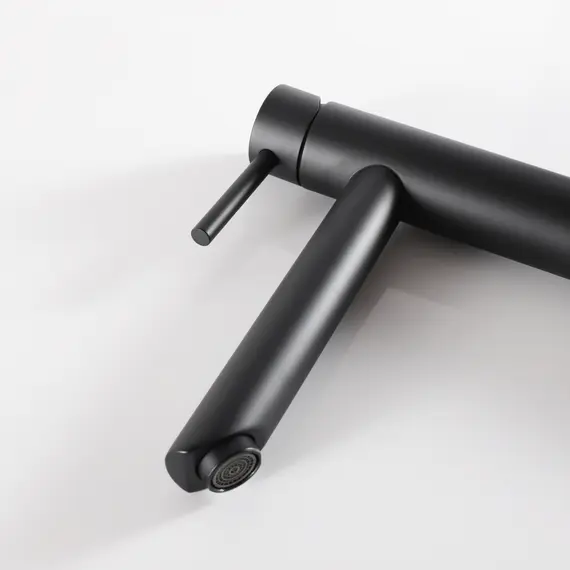 СМЕСИТЕЛЬ ВЫСОКИЙ ДЛЯ РАКОВИНЫ GID BERLIN SS080-BM-D SS080BMD ЧЕРНЫЙ МАТОВЫЙ