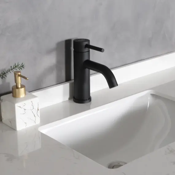 СМЕСИТЕЛЬ ДЛЯ РАКОВИНЫ GID INGA SS096-BM-K SS096BMK ЧЕРНЫЙ МАТОВЫЙ