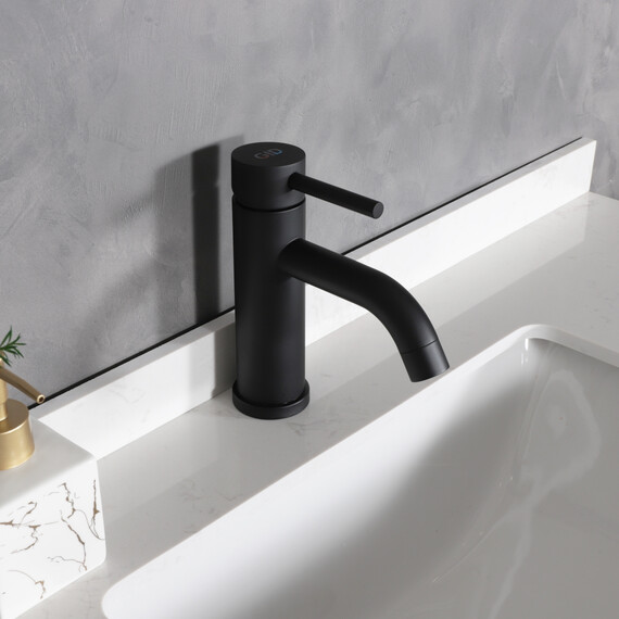 СМЕСИТЕЛЬ ДЛЯ РАКОВИНЫ GID INGA SS096-BM-K SS096BMK ЧЕРНЫЙ МАТОВЫЙ