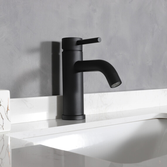 СМЕСИТЕЛЬ ДЛЯ РАКОВИНЫ GID INGA SS096-BM-K SS096BMK ЧЕРНЫЙ МАТОВЫЙ