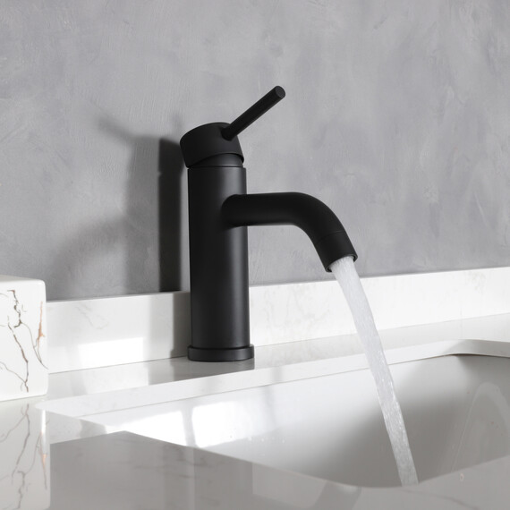 СМЕСИТЕЛЬ ДЛЯ РАКОВИНЫ GID INGA SS096-BM-K SS096BMK ЧЕРНЫЙ МАТОВЫЙ