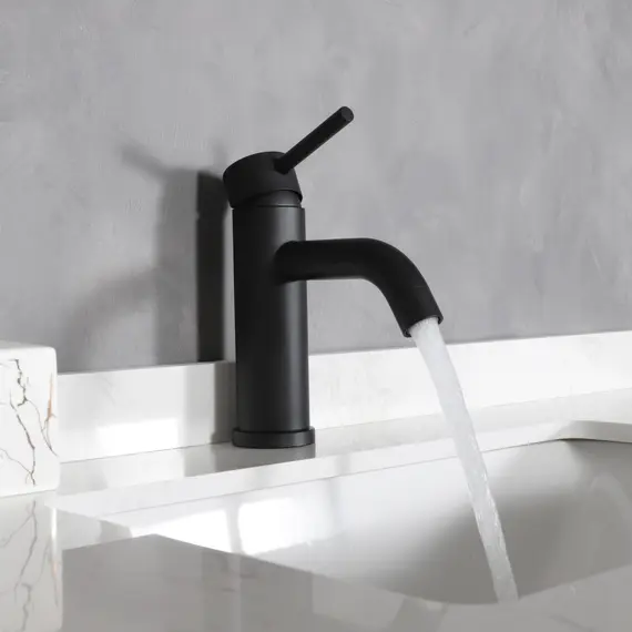 СМЕСИТЕЛЬ ДЛЯ РАКОВИНЫ GID INGA SS096-BM-K SS096BMK ЧЕРНЫЙ МАТОВЫЙ