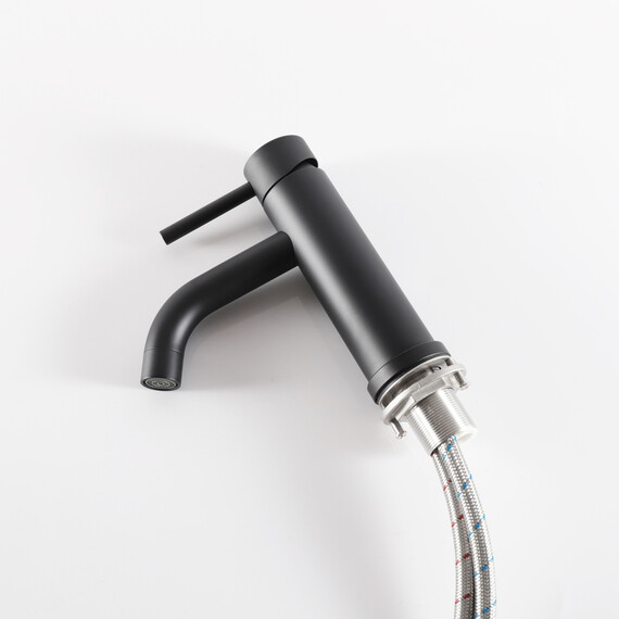 СМЕСИТЕЛЬ ДЛЯ РАКОВИНЫ GID INGA SS096-BM-K SS096BMK ЧЕРНЫЙ МАТОВЫЙ