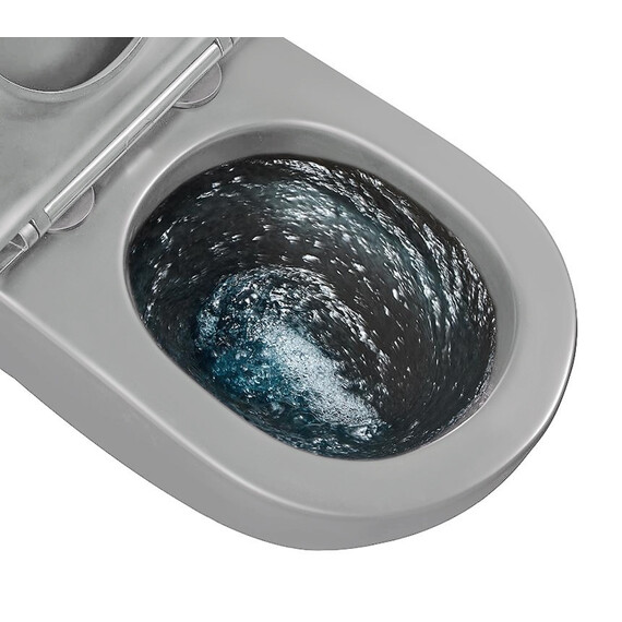 УНИТАЗ ПОДВЕСНОЙ TORNADO GID TR2122TF-LGM 62259Y СЕРЫЙ МАТОВЫЙ 49X36X36