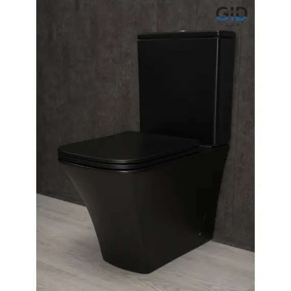 УНИТАЗ НАПОЛЬНЫЙ GID TN2184BM 62252Y ЧЕРНЫЙ МАТОВЫЙ 62.5X37X83