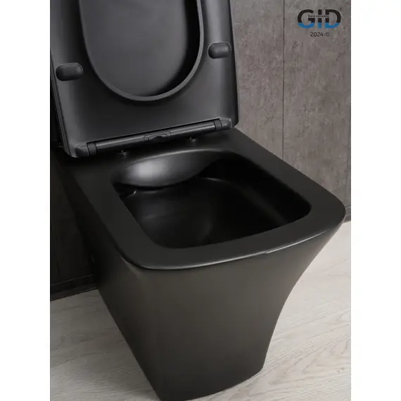 УНИТАЗ НАПОЛЬНЫЙ GID TN2184BM 62252Y ЧЕРНЫЙ МАТОВЫЙ 62.5X37X83