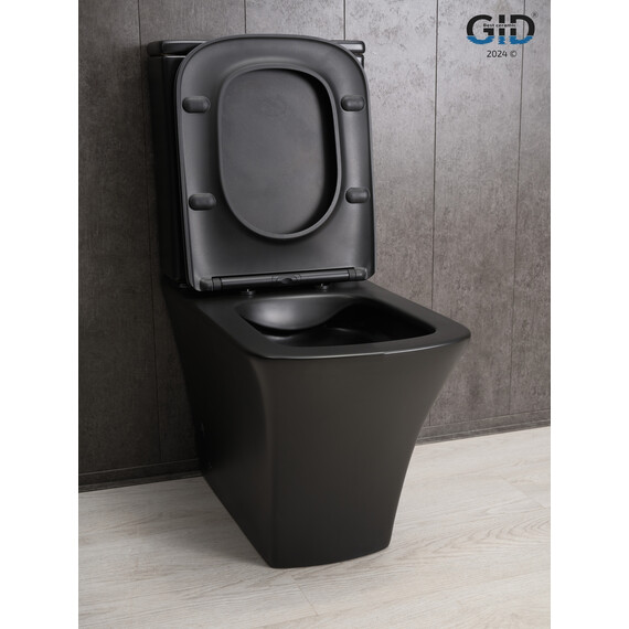 УНИТАЗ НАПОЛЬНЫЙ GID TN2184BM 62252Y ЧЕРНЫЙ МАТОВЫЙ 62.5X37X83