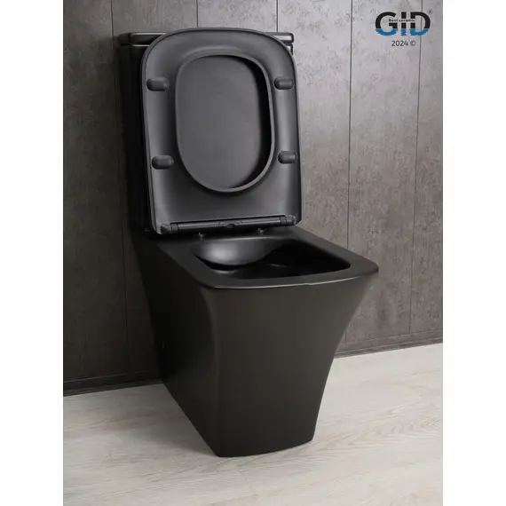 УНИТАЗ НАПОЛЬНЫЙ GID TN2184BM 62252Y ЧЕРНЫЙ МАТОВЫЙ 62.5X37X83