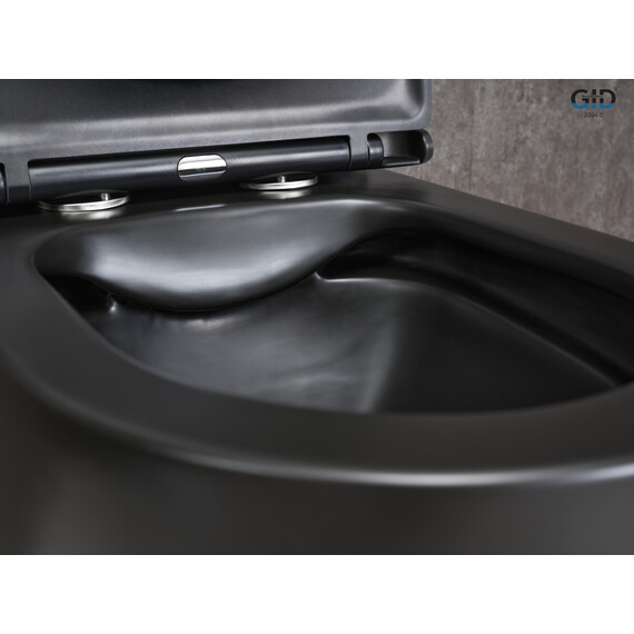 УНИТАЗ НАПОЛЬНЫЙ GID TN2188BM 62250Y ЧЕРНЫЙ МАТОВЫЙ 62.5X38.5X84