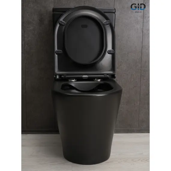 УНИТАЗ НАПОЛЬНЫЙ GID TN2189BM 62248Y ЧЕРНЫЙ МАТОВЫЙ 64.5X38.5X82.5
