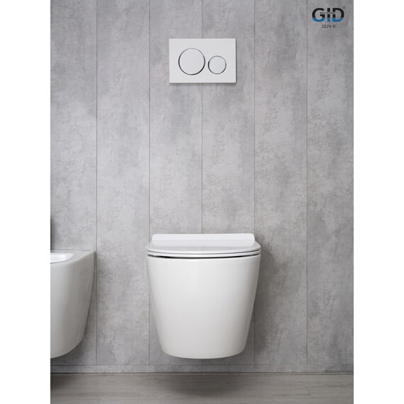 УНИТАЗ ПОДВЕСНОЙ GID TR2122B 62256Y БЕЛЫЙ 53.5X36X35