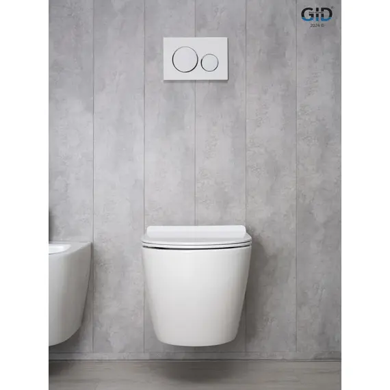 УНИТАЗ ПОДВЕСНОЙ GID TR2122B 62256Y БЕЛЫЙ 53.5X36X35